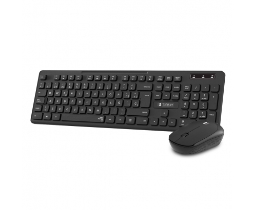 SUBBLIM Teclado Ergonómico y ratón Combo Business Slim Silencioso Inalámbrico 2.4G