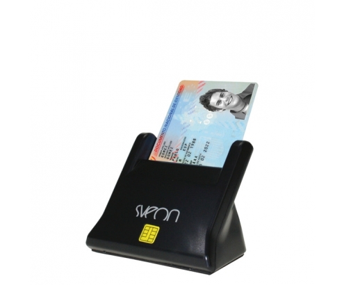 Sveon SCT022 lector de tarjeta inteligente Interior usb 2.0 Negro