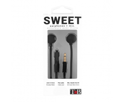 SWEET- Auriculares + micr�fono - Negro