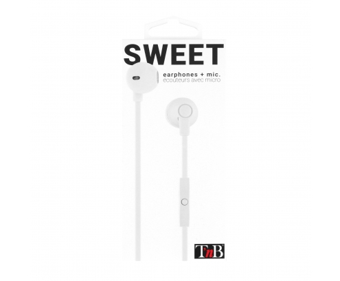 SWEET- Auriculares + microfono - Blanco