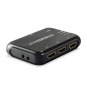 SWITCH HDMI EQUIP 3 ENTRADAS 1 SALIDA HDMI 1.4A 4K DTS-HD CON MANDO NEGRO 332721