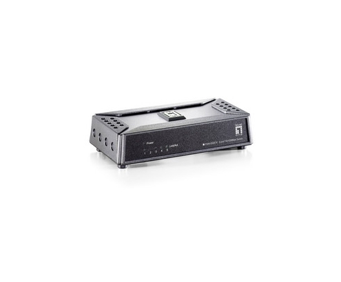 SWITCH LEVEL ONE 5 PUERTOS 10/100 NEGRO FSW-0508TX