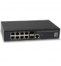 SWITCH LEVEL ONE GESTIONABLE L2 8PTOS 10/100/1000 2PTOS GIGABIT NEGRO GEL-1061