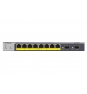 Switch netgear gestionado L2/L3/L4 8puertos Gigabit Ethernet 10/100/1000 Energia sobre Ethernet PoE gris GS110TP-300EUS