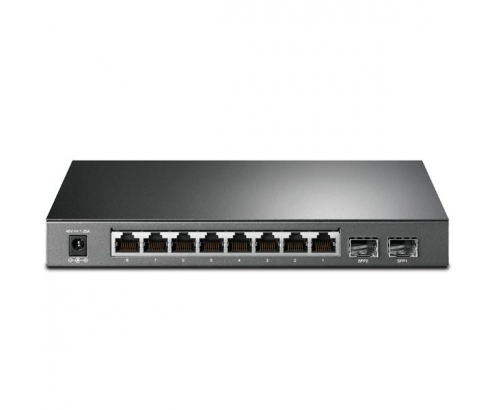 SWITCH SEMIGESTIONABLE TP-LINK T1500-10PS 8P GIGA POE (53W)+ 2P SFP RACK