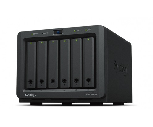Synology DiskStation DS620SLIM servidor de almacenamiento NAS Escritorio Ethernet Negro J3355