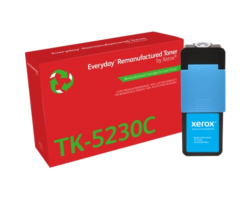 Tóner Everyday™ Cian remanufacturado de Xerox es compatible con Kyocera TK-5230C, Capacidad estándar