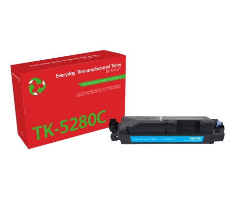 Tóner Everyday™ Cian remanufacturado de Xerox es compatible con Kyocera TK-5280C, Capacidad estándar