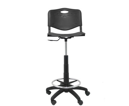 Taburete Robledo PVC negro
