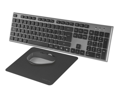 Tacens 6ZENITHFR teclado Ratón incluido Hogar / Oficina RF inalámbrico AZERTY Francés Gris