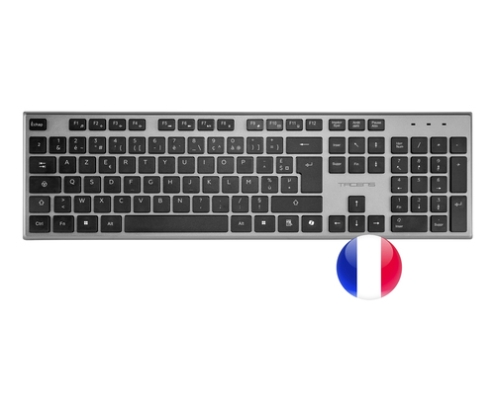 Tacens 6ZENITHFR teclado Ratón incluido Hogar / Oficina RF inalámbrico AZERTY Francés Gris