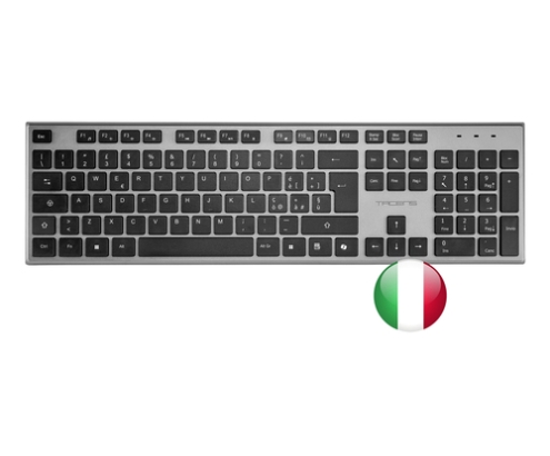 Tacens 6ZENITHIT teclado Ratón incluido Hogar / Oficina RF inalámbrico QWERTY Italiano Gris