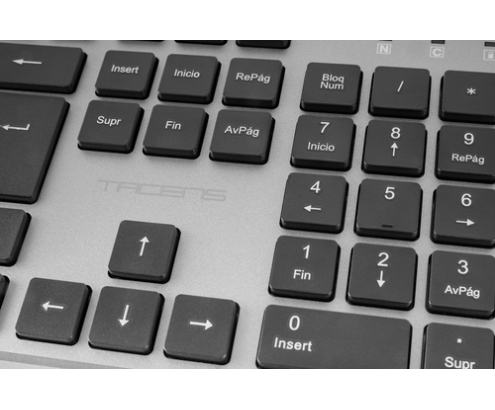 Tacens 6ZENITHIT teclado Ratón incluido Hogar / Oficina RF inalámbrico QWERTY Italiano Gris