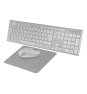 Tacens 6ZENITHWPT teclado Ratón incluido Hogar / Oficina RF inalámbrico QWERTY Portugués Plata, Blanco