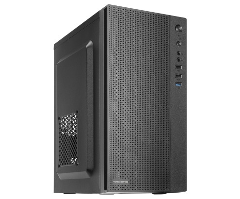 Tacens Anima AC5, Caja Ordenador Compacta Micro ATX, Frontal Malla Refrigeración, USB 3.0, Negro
