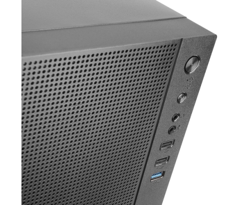 Tacens Anima AC5, Caja Ordenador Compacta Micro ATX, Frontal Malla Refrigeración, USB 3.0, Negro
