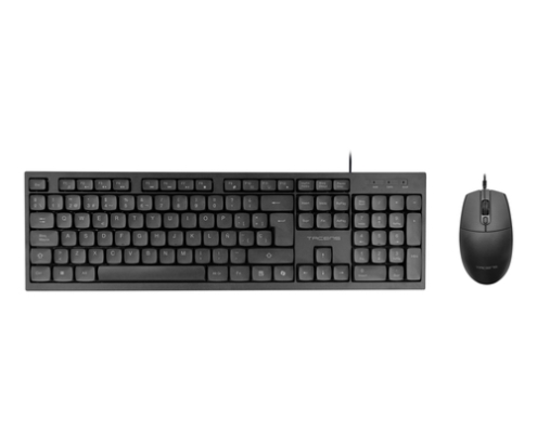 Tacens Anima ACP02FR teclado Ratón incluido Hogar / Oficina USB AZERTY Francés Negro