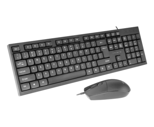 Tacens Anima ACP02FR teclado Ratón incluido Hogar / Oficina USB AZERTY Francés Negro