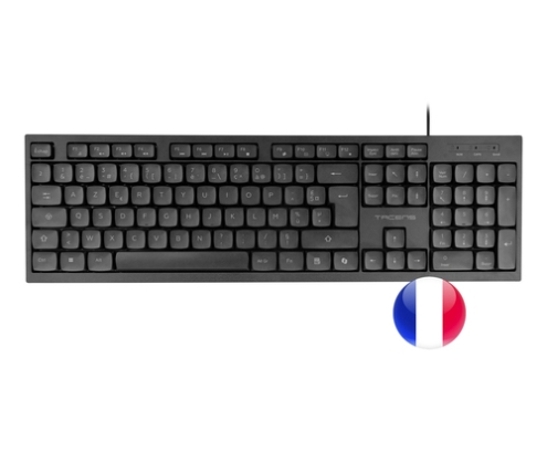 Tacens Anima ACP02FR teclado Ratón incluido Hogar / Oficina USB AZERTY Francés Negro