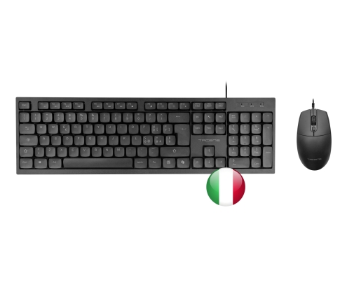Tacens Anima ACP02IT teclado Ratón incluido Hogar / Oficina USB QWERTY Italiano Negro