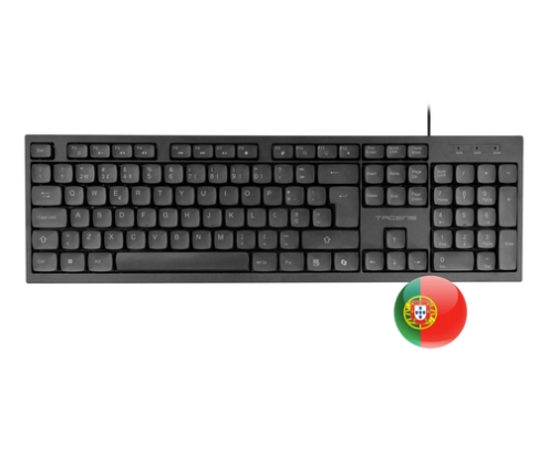 Tacens Anima ACP02PT teclado Ratón incluido Hogar / Oficina USB QWERTY Portugués Negro