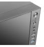 Tacens Anima ACX, Caja Mini Torre Micro ATX, Frontal Aluminio Pulido, Ventilador 12cm, USB 3.0, Negro