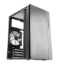 Tacens Anima ACX, Caja Mini Torre Micro ATX, Frontal Aluminio Pulido, Ventilador 12cm, USB 3.0, Negro