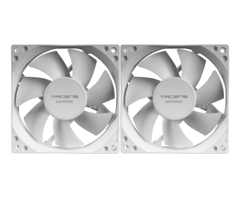Tacens Anima AF8X2W sistema de refrigeración para ordenador Carcasa del ordenador Ventilador 8 cm Blanco 1 pieza(s)