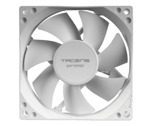 Tacens Anima AF8X2W sistema de refrigeración para ordenador Carcasa del ordenador Ventilador 8 cm Blanco 1 pieza(s)
