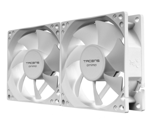 Tacens Anima AF8X2W sistema de refrigeración para ordenador Carcasa del ordenador Ventilador 8 cm Blanco 1 pieza(s)
