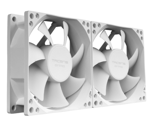 Tacens Anima AF8X2W sistema de refrigeración para ordenador Carcasa del ordenador Ventilador 8 cm Blanco 1 pieza(s)