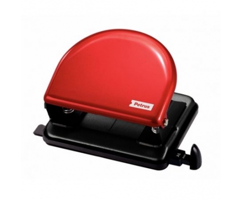 TALADRO SOBREMESA ESSELTE METALICO PETRUS 52 ROJO 33746