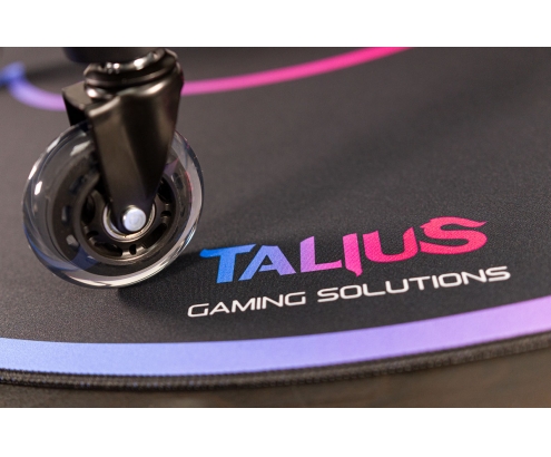 TALIUS Floorpad 100 Alfombra circular gaming Negro