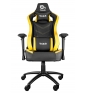 TALIUS silla Vulture gaming negra/amarilla butterfly, base nylon, ruedas nylon