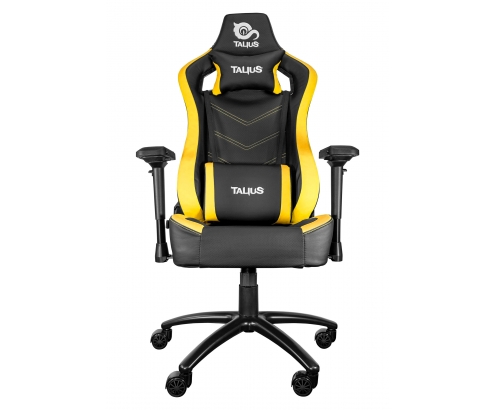 TALIUS silla Vulture gaming negra/amarilla butterfly, base nylon, ruedas nylon