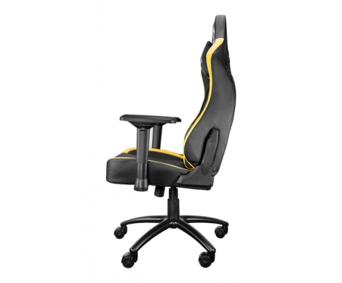 TALIUS silla Vulture gaming negra/amarilla butterfly, base nylon, ruedas nylon