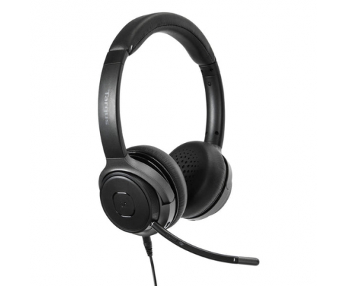 Targus AEH104GL auricular y casco Auriculares Inalámbrico y alámbrico Diadema Llamadas/Música USB Tipo C Bluetooth Negro