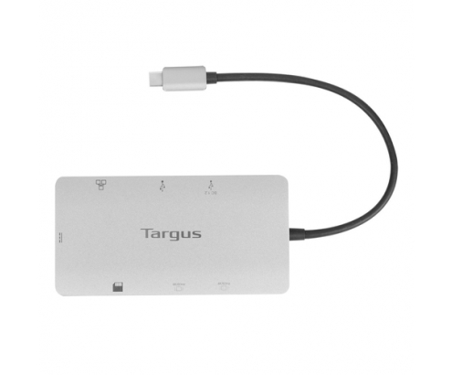 Targus Base para portátil y replicador de puertos Alámbrico USB 3.2 Gen 1 (3.1 Gen 1) Type-C Plata