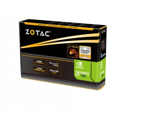 TARJETA GRAFICA ZOTAC GT 730 4GB ZONE EDITION ZT-71115-20L