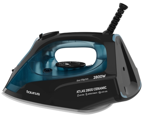 Taurus ATLAS 2800 CERAMIC Plancha a vapor Suela de cerámica 2800 W Negro, Azul, Gris
