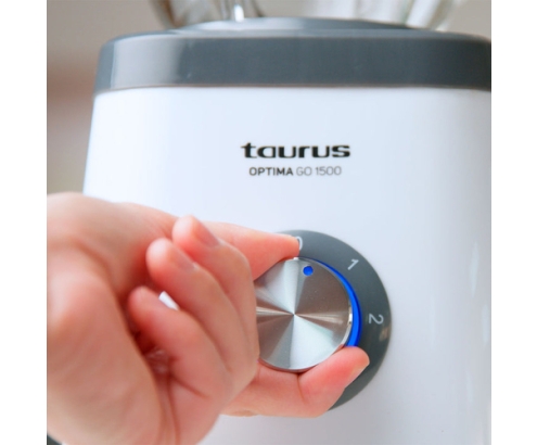 Taurus OPTIMA GO 1500 Batidora de vaso 1500 W Negro, Blanco