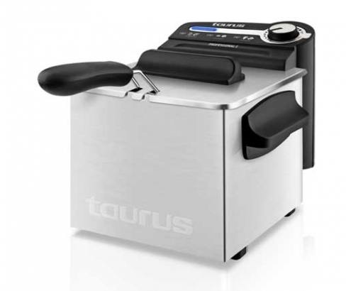 Taurus Professional 2 Plus Sencillo 2 L Independiente Freidora Acero inoxidable