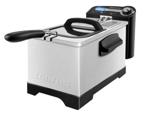 Taurus Professional 3 Plus Sencillo 3 L Independiente 2100 W Freidora Acero inoxidable