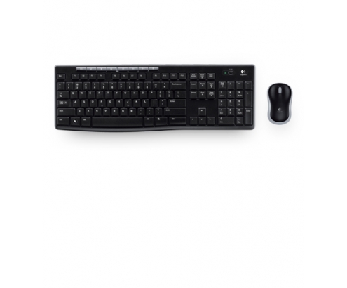 Teclado Logitech MK270 RF inalámbrico QWERTY Checa, Polaco, Turco Negro, Plata