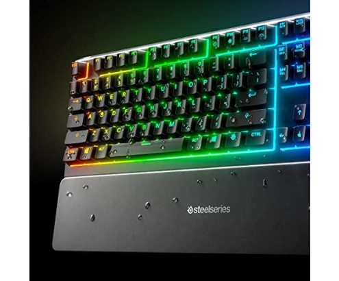 Teclado steelseries apex 3 retroiluminado español qwerty negro 64798