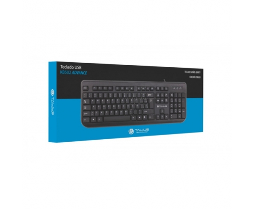 Teclado TALIUS KB502 USB QWERTY Español Negro