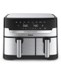 Tefal Dual Easy Fry & Grill EY905D Doble 8,3 L Independiente 2700 W Freidora de aire caliente Acero inoxidable