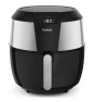 Tefal Easy Fry EY701D Sencillo 5,6 L Independiente 1850 W Freidora de aire caliente Negro, Acero inoxidable