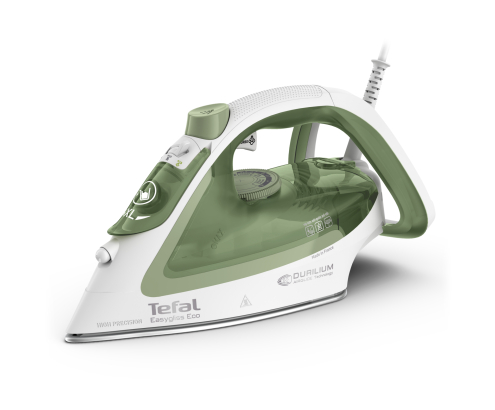 Tefal Easygliss Eco FV5781 Plancha vapor-seco Suela de Durilium Airglide 2800 W Blanco, Verde