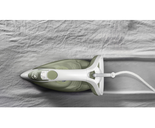 Tefal Easygliss Eco FV5781 Plancha vapor-seco Suela de Durilium Airglide 2800 W Blanco, Verde